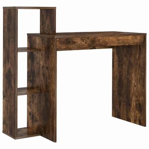 vidaXL Bureau Ch&ecirc;ne fum&eacute; Bois d'ing&eacute;nierie 100 x 40 x 90 cm