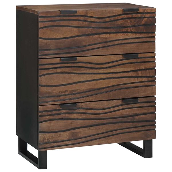 vidaXL Buffet Marron 60 x 33.5 x 75 cm Bois de manguier massif