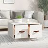 vidaXL Table basse Blanc 60x53x35 cm Bois massif de pin