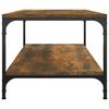 vidaXL Table basse Ch&ecirc;ne fum&eacute; 100x50x40 cm Bois d'ing&eacute;nierie