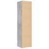vidaXL Buffet haut gris béton 45x42,5x185 cm bois d'ingénierie