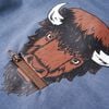 Sweatshirt &agrave; capuche pour enfants bleu m&eacute;lange 116
