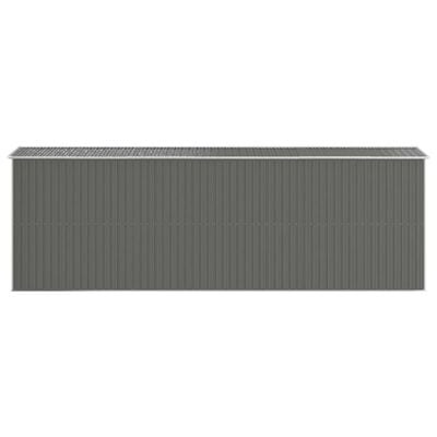 vidaXL Abri de jardin Gris clair 192x606x223 cm Acier galvanisé