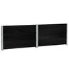 vidaXL Colliers de palette 3 pcs noir 100x100 cm bois de pin solide