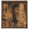 vidaXL Table de chevet murale ch&ecirc;ne fum&eacute; 38x34x40 cm
