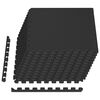 vidaXL Tapis de sol de piscine 12 pc Noir 4,32 m&sup2; Mousse EVA