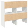 vidaXL &Eacute;tag&egrave;res &agrave; chaussures empilables 2 pcs blanc 89,5x30x40 cm
