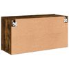 vidaXL Meuble TV mural ch&ecirc;ne fum&eacute; 80x30x41 cm