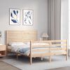 vidaXL Cadre de lit sans matelas bois massif