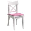 vidaXL Coussins de si&egrave;ge 4 pcs Rose 40 x 40 x 3 cm tissu
