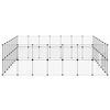 vidaXL Cage animaux de compagnie &agrave; 60 panneaux et porte Noir 35x35 cm