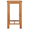 vidaXL Ensemble de bar de jardin 5 pcs marron bois massif acacia rotin