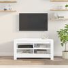 vidaXL MeubleTVd'Angle Blanc 102 x 40,5 x 45 cm Bois d'ing&eacute;nierie