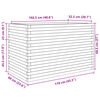 vidaXL Jardini&egrave;re 110x60x68,5 cm bois de pin massif