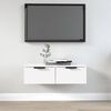 vidaXL Armoire murale blanc 68x30x20 cm bois d'ing&eacute;nierie