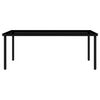 vidaXL Ensemble &agrave; manger de jardin 7 pcs Noir