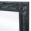 vidaXL Miroir mural style baroque 140x50 cm noir