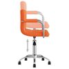 vidaXL Chaises &agrave; manger pivotantes lot de 2 orange similicuir