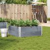 vidaXL Jardini&egrave;re gris 100x100 cm bois de pin massif