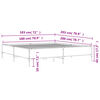 vidaXL Cadre de lit sans matelas ch&ecirc;ne sonoma 180x200 cm