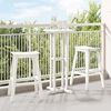 vidaXL Tabouret de bar 2 pcs Blanc 52 x 43 x 73.5cm HDPE