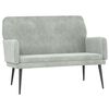 vidaXL Banc Gris clair 108x79x79 cm Velours