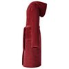 vidaXL Peignoir avec capuche Rouge Bordeaux l Flanelle
