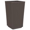 vidaXL Jardini&egrave;res 4 pcs marron 32,5x32,5x57 cm polypropyl&egrave;ne