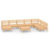 vidaXL Salon de jardin 9 pcs Bois de pin massif