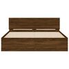 vidaXL Cadre de lit sans matelas ch&ecirc;ne marron 150x200 cm