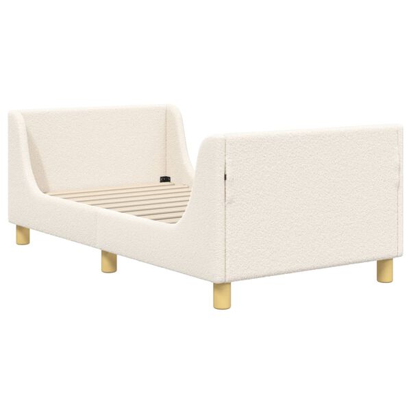 vidaXL Cadre de lit pour enfants avec t&ecirc;te de lit Cr&egrave;me 80 x 160 cm
