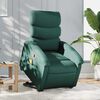 vidaXL Fauteuil inclinable de massage Vert fonc&eacute; Tissu