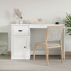 vidaXL Bureau avec tiroir blanc 115x50x75 cm bois d'ing&eacute;nierie