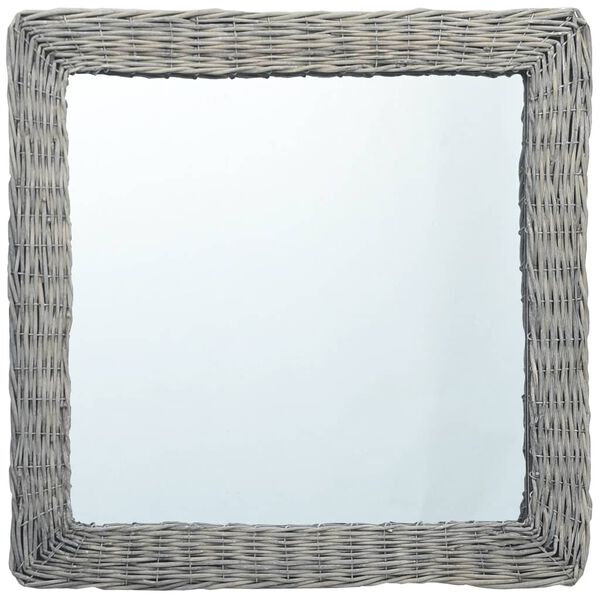 vidaXL Miroir 60x60 cm Osier