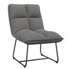 vidaXL Chaise de d&eacute;tente avec cadre en m&eacute;tal Gris clair Velours