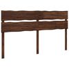 vidaXL T&ecirc;te de lit en bois brut ROSTOCK Marron fonc&eacute; 180 cm