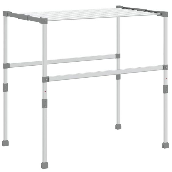 vidaXL S&eacute;choir &agrave; linge 83x(50-55)x(40-85) cm aluminium