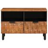 vidaXL Meuble TV avec tiroir Finition Acacia Brun 70 x 33 x 46 cm