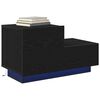 vidaXL Cabinet de chevet avec tiroir Ch&ecirc;ne noir 70 x 36 x 40,5 cm