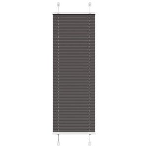 vidaXL Store pliss&eacute; noir 45x100 cm largeur du tissu 44,4 cm polyester