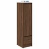 vidaXL Buffet haut ch&ecirc;ne marron 29,5x34x119,5 cm bois d'ing&eacute;nierie