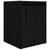 vidaXL Meubles TV 5 pcs Noir Bois massif de pin