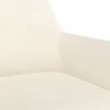 vidaXL Chaises pivotantes &agrave; manger lot de 2 Cr&egrave;me Velours