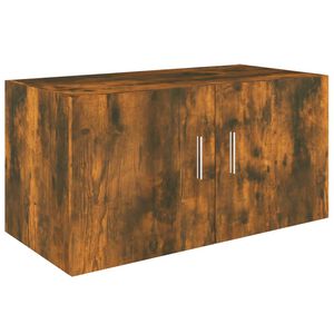 vidaXL Armoire murale Ch&ecirc;ne fum&eacute; 80x39x40 cm Bois d'ing&eacute;nierie