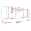 vidaXL Meuble TV Noir 100x35x55 cm Bois d'ing&eacute;nierie