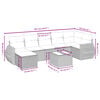 vidaXL Salon de jardin avec coussins 7 pcs gris r&eacute;sine tress&eacute;e