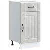 vidaXL Armoire de cuisine Lucca gris b&eacute;ton bois ing&eacute;nierie