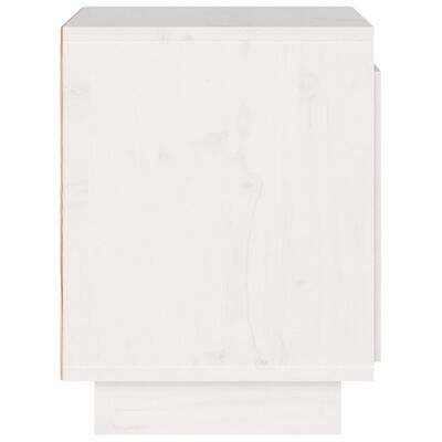 vidaXL Tables de chevet 2 pcs Blanc 40x30x40 cm Bois de pin solide
