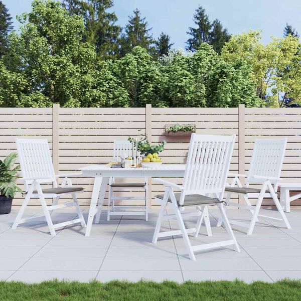 vidaXL Coussins de chaise de jardin lot de 4 gris 40x40x4 cm