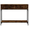 vidaXL Table console ch&ecirc;ne fum&eacute; 100x30,5x75 cm bois d'ing&eacute;nierie